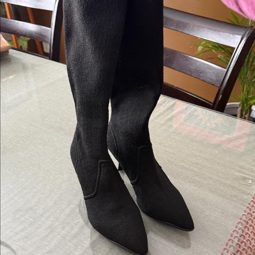 Elegant Black Over the Knee Boots